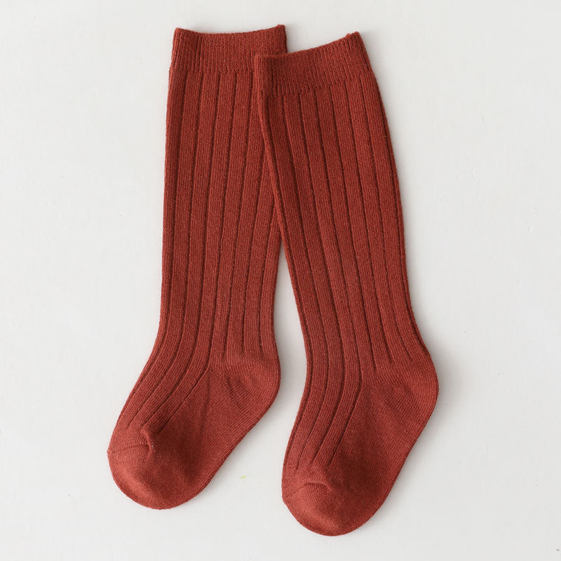 Spanish Children's Socks Pit Stockings Plain Medium Stockings