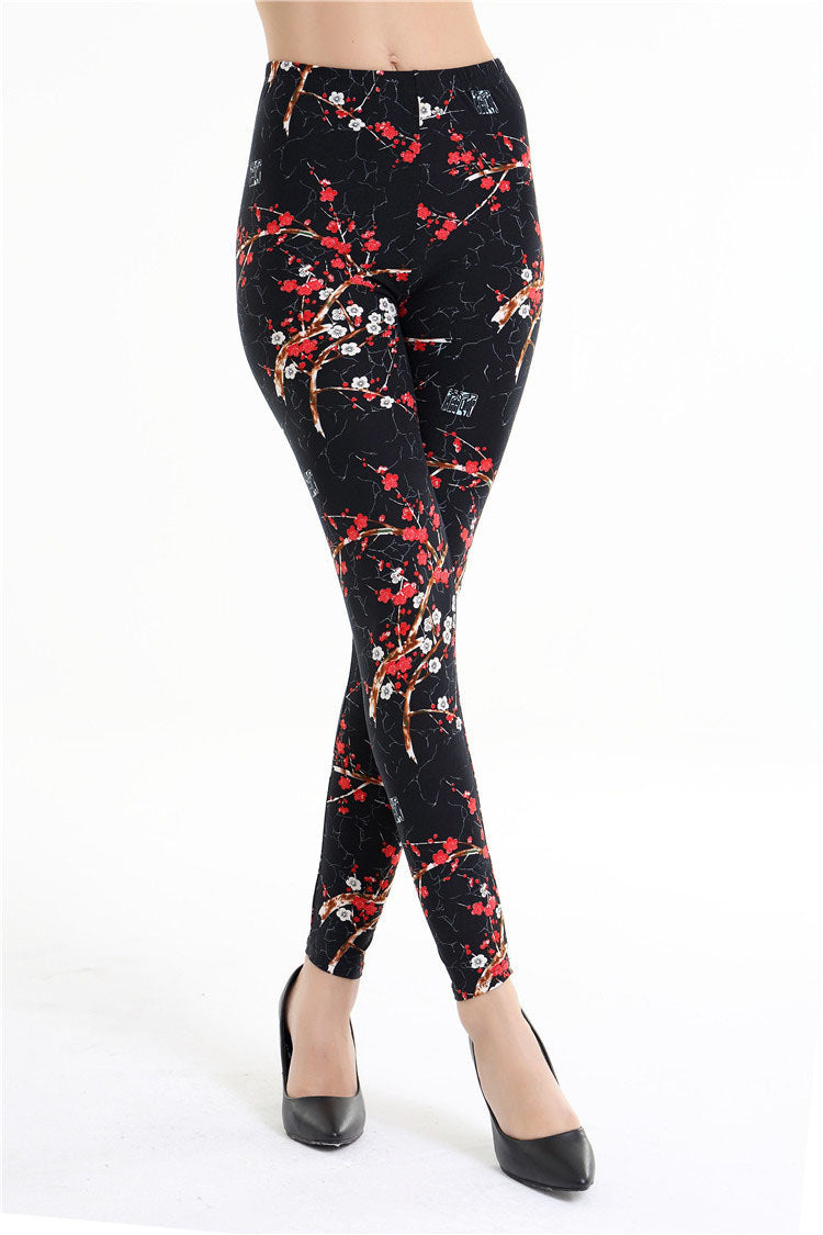 Small Feet Stretch Women's Nine-point Pants Stretch Tights