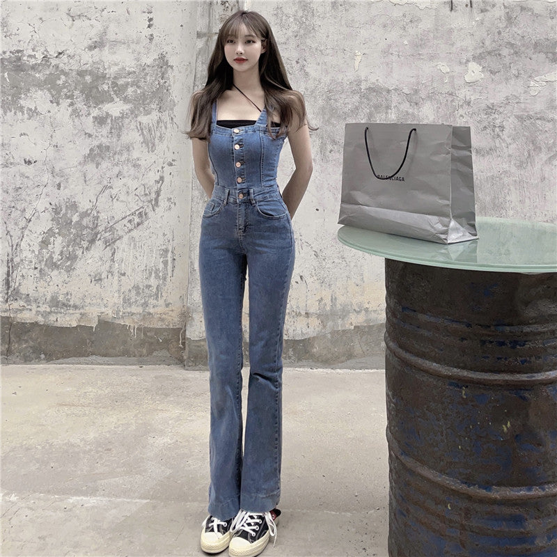 Flared Pants Slim Slimming Trousers Tube Top Jeans