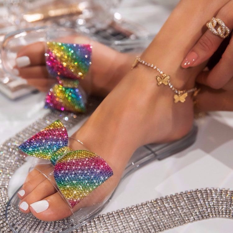Women's Shoes Butterfly Fruit Sandals And Slippers
