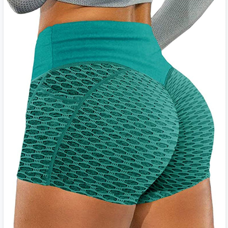 Jacquard Honeycomb Bird Eye Pocket Sports Yoga Fitness Hip Three-Point Pants