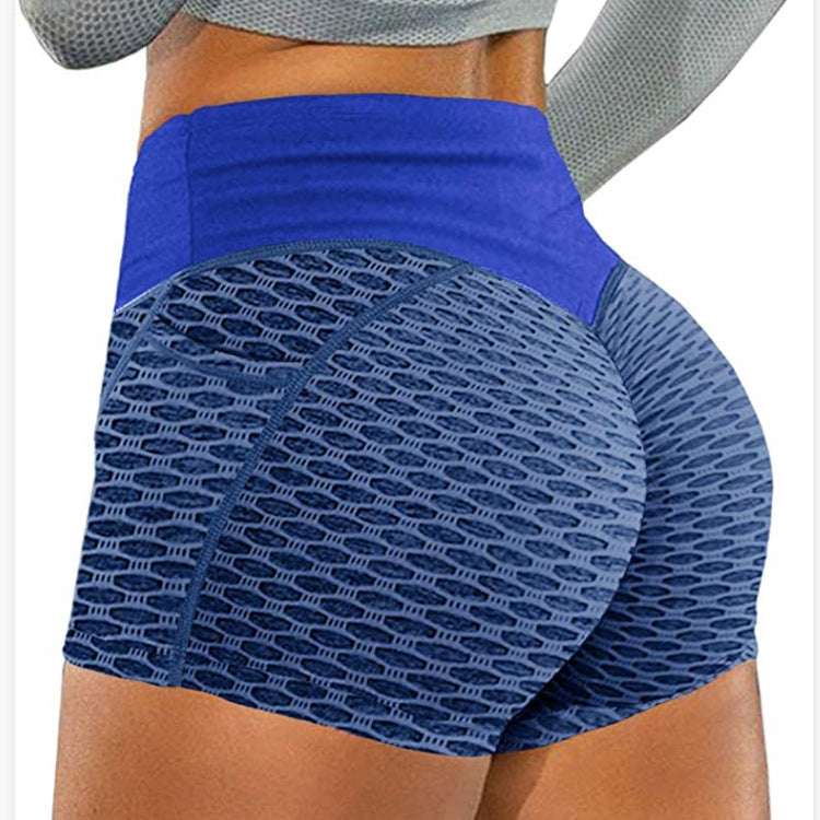 Jacquard Honeycomb Bird Eye Pocket Sports Yoga Fitness Hip Three-Point Pants