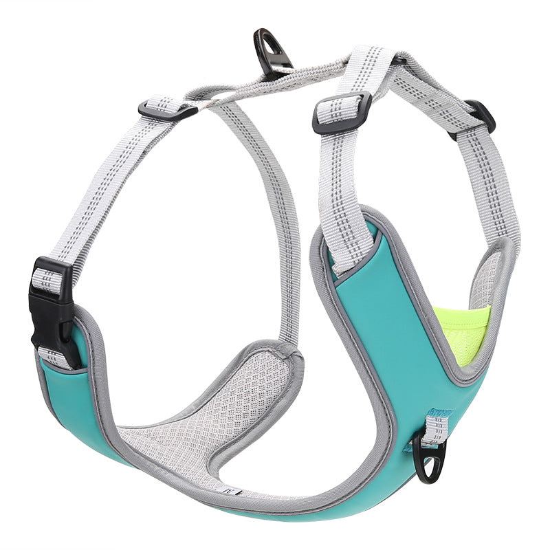 Chest Back Dog Breast Strap Adjustable Outdoor Trekking Big Dog Chest Back Leash