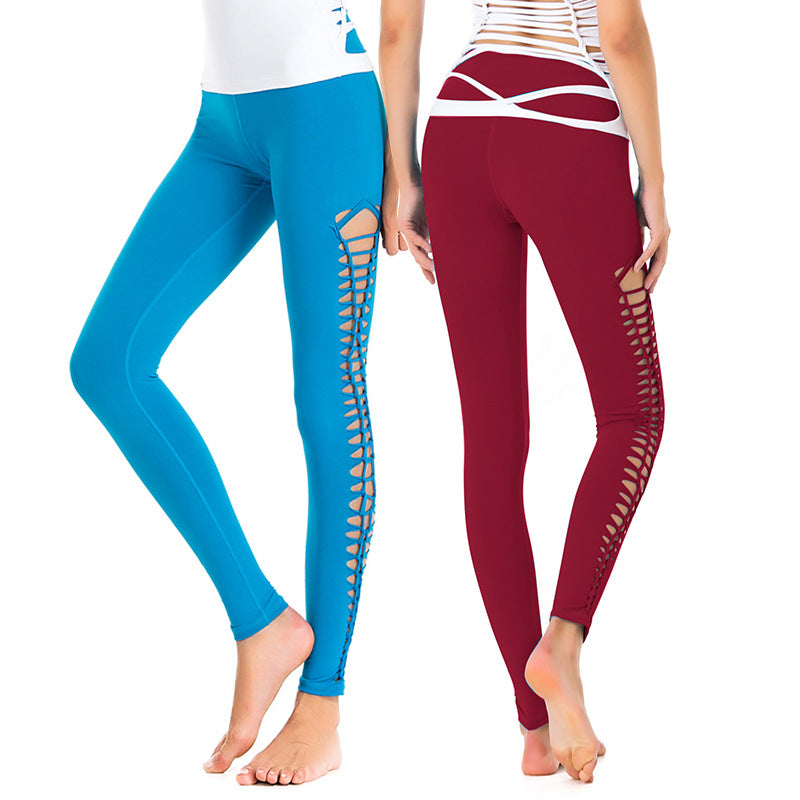Yoga Pants Woven Hollow Women's Tight Trousers