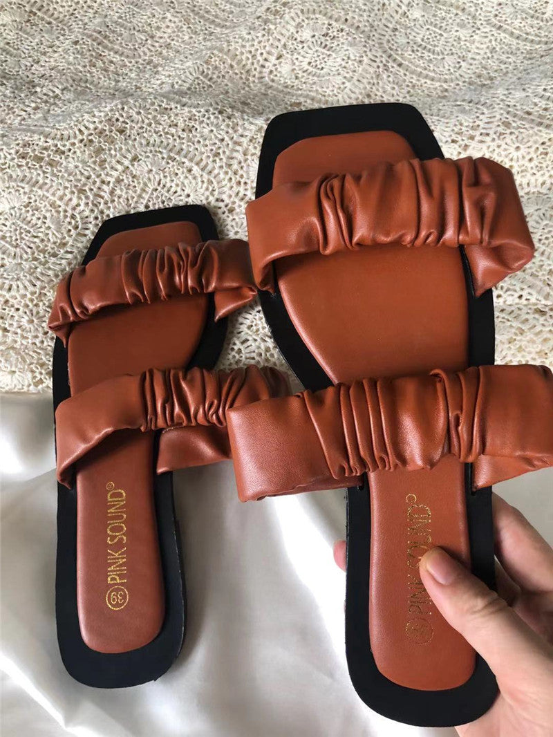 European And American Women's New Style Flat Sandals