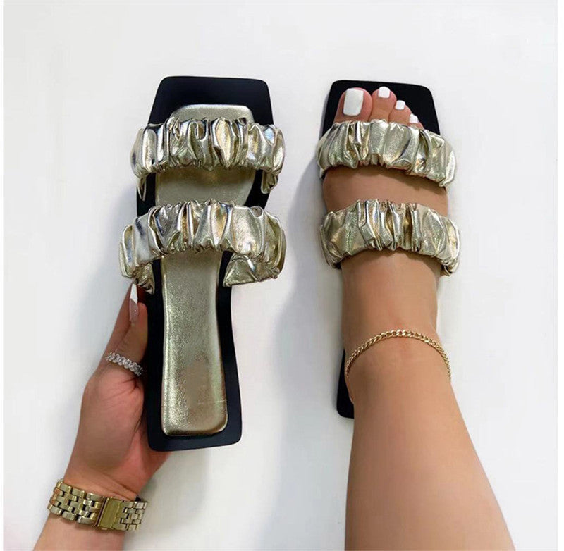European And American Women's New Style Flat Sandals