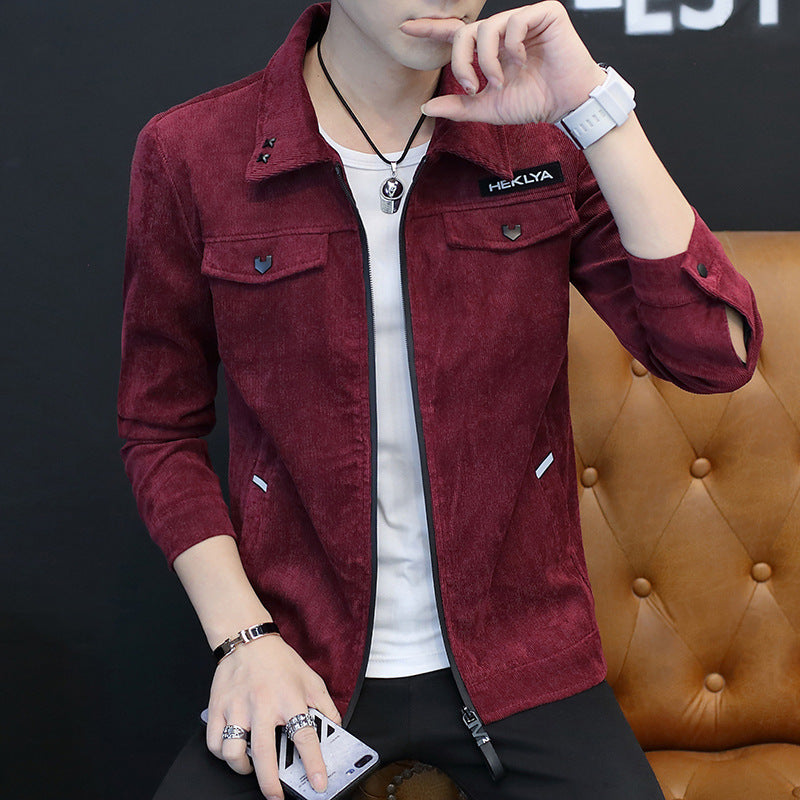 Men'S Suit Two-Piece Set Autumn And Winter New Fashion