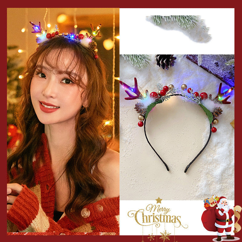 Christmas Elf Ear Head Ornaments Prom Makeup Props Cos Hairpin Dress Up Adult Cute Funny Hairpin