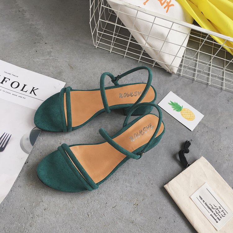 Sommer Ny Stil Koreansk Stil Én Sko To Bære Kvinders Sandaler Tøfler