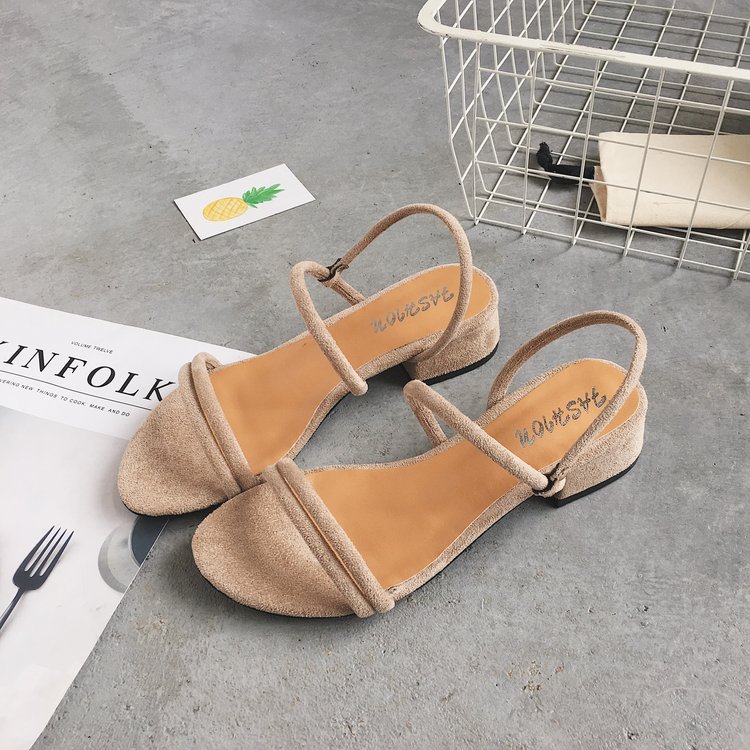 Sommer Ny Stil Koreansk Stil Én Sko To Bære Kvinders Sandaler Tøfler