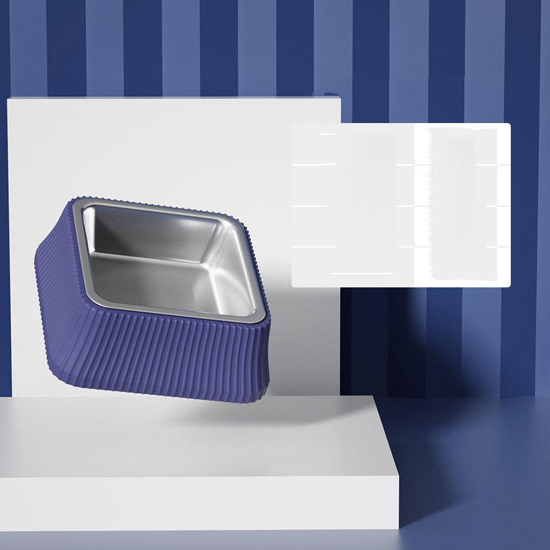 Pet Anti-overturning Separable Stainless Steel Food Bowl