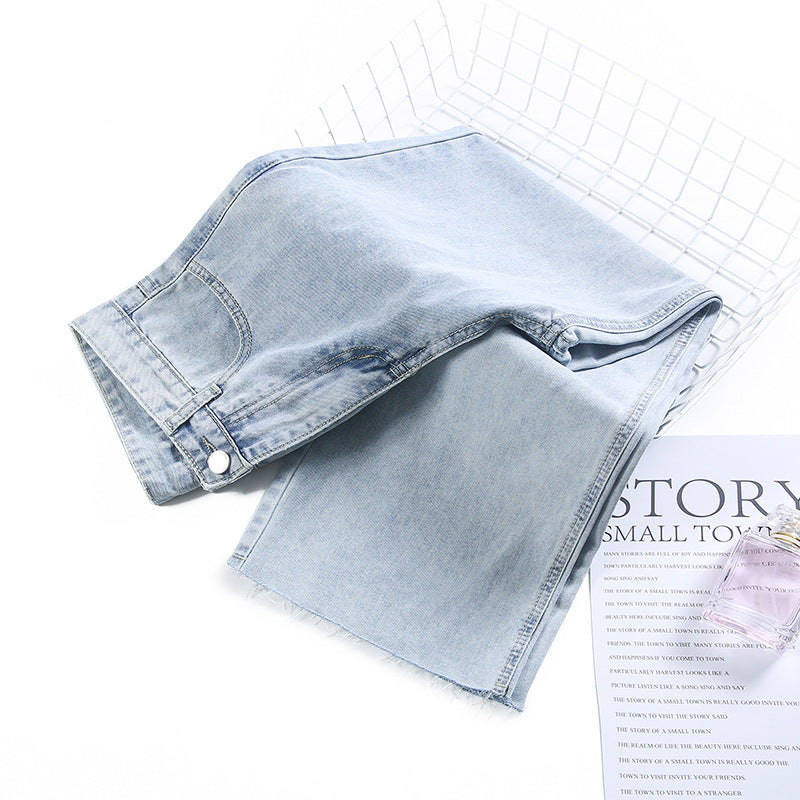 Small, Thin, Tall And Thin Loose Cropped Straight-leg Pants
