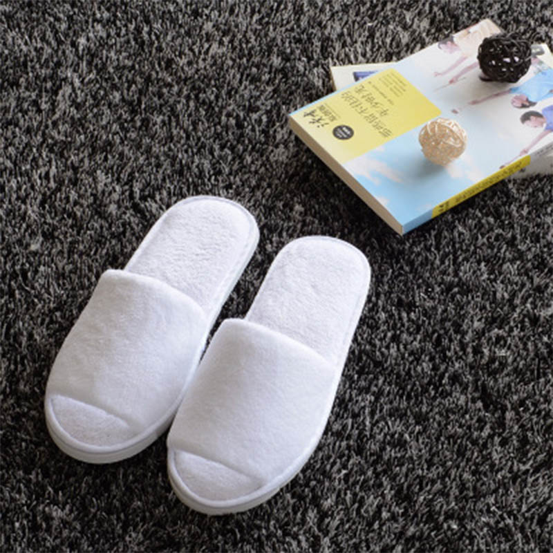 Hotel Slippers Thick-soled Cotton Mop Half-pack Bedroom