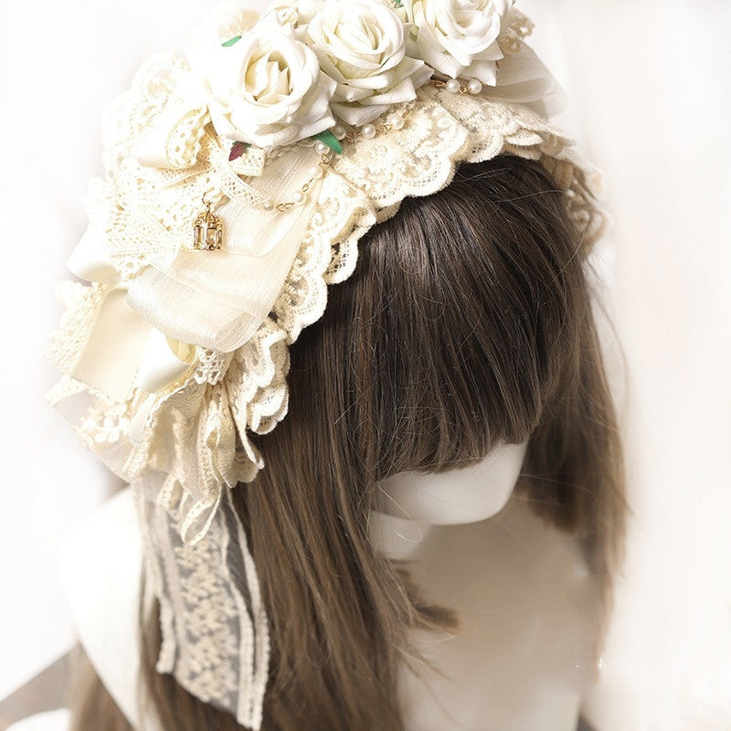 Hairpin Hair Accessories Lace Bow Ribbon Hair Clip Tea Party B1578