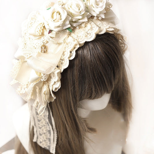 Hairpin Hair Accessories Lace Bow Ribbon Hair Clip Tea Party B1578
