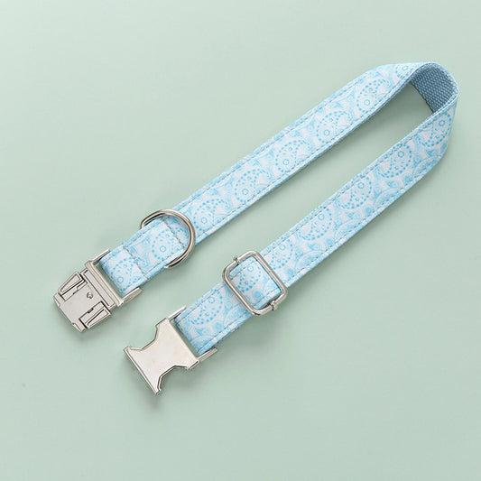 Zinc Alloy Buckle Lettering Dog Collar
