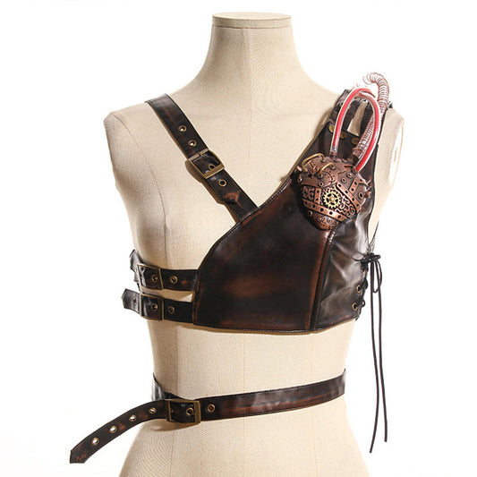 Anime Party Metal Shoulder Strap Chest Buckle Strap Retro Stage Performance Decoration