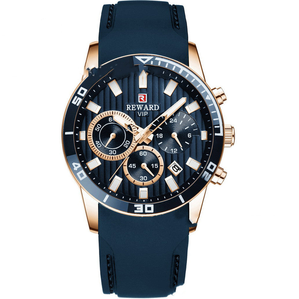 Calendar Men's Multifunctional Sports And Leisure Quartz Watch Men's Watch
