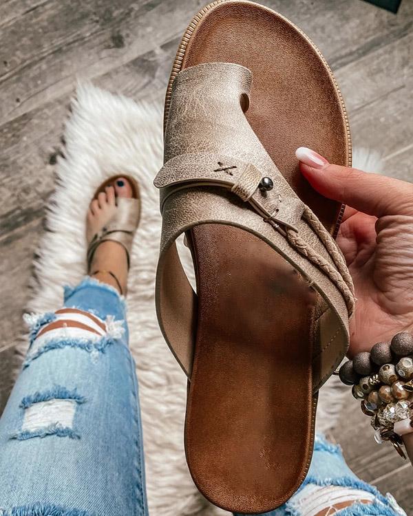 Slippers Women Casual Low-heel European And American Flip Flops Fashion