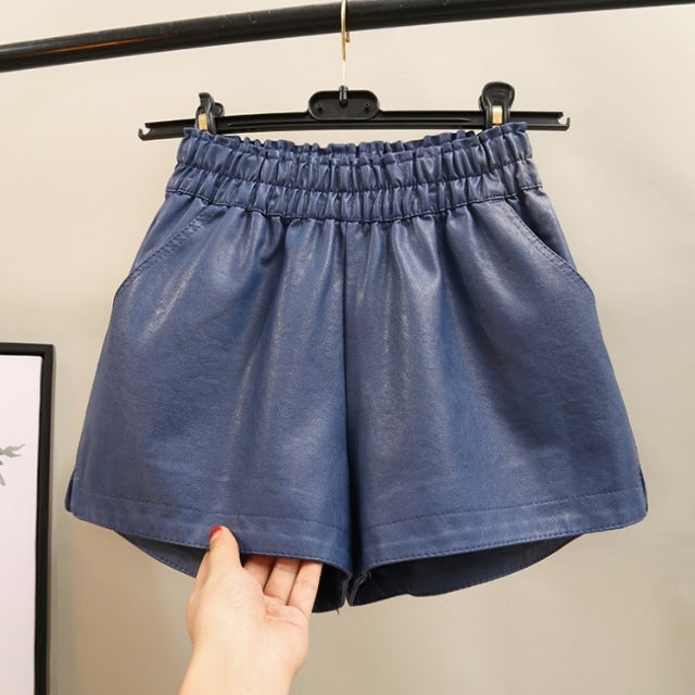 Summer New Korean College Style High Waist Thin Versatile Wide Leg Shorts Women'S Casual Pants