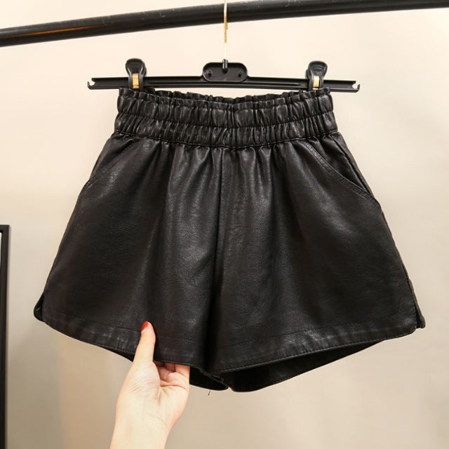 Summer New Korean College Style High Waist Thin Versatile Wide Leg Shorts Women'S Casual Pants