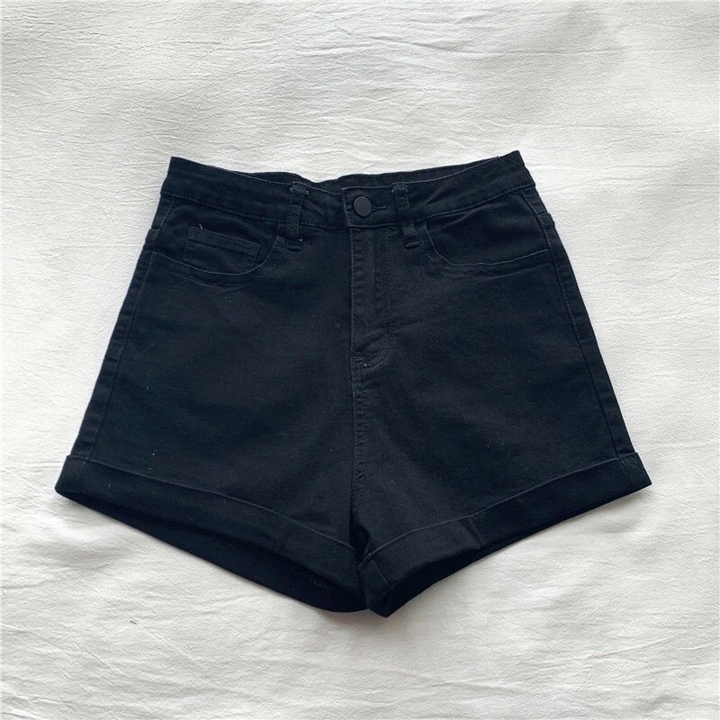 High Waisted Women's Jeans Shorts New Chic Hong Kong Style Pants In Spring And Autumn