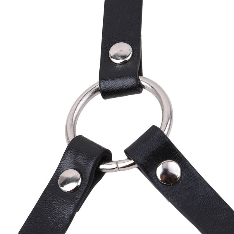 Casual Leather Waistband Straps Personalized Suspenders