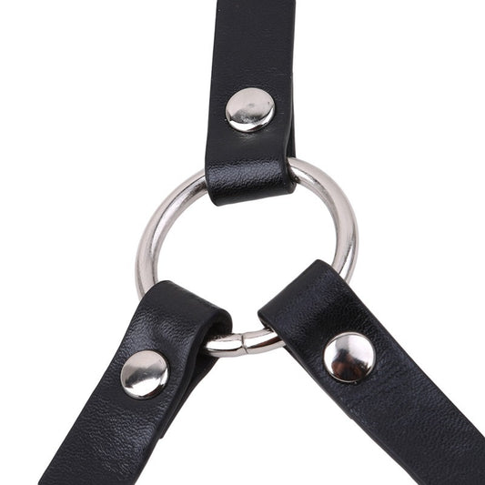 Casual Leather Waistband Straps Personalized Suspenders