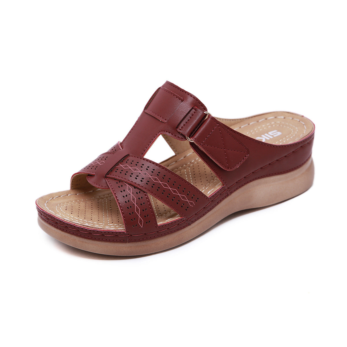 New Style Solid Color Women's Sandals 35-43 Large Size Foreign Trade Women's Slippers