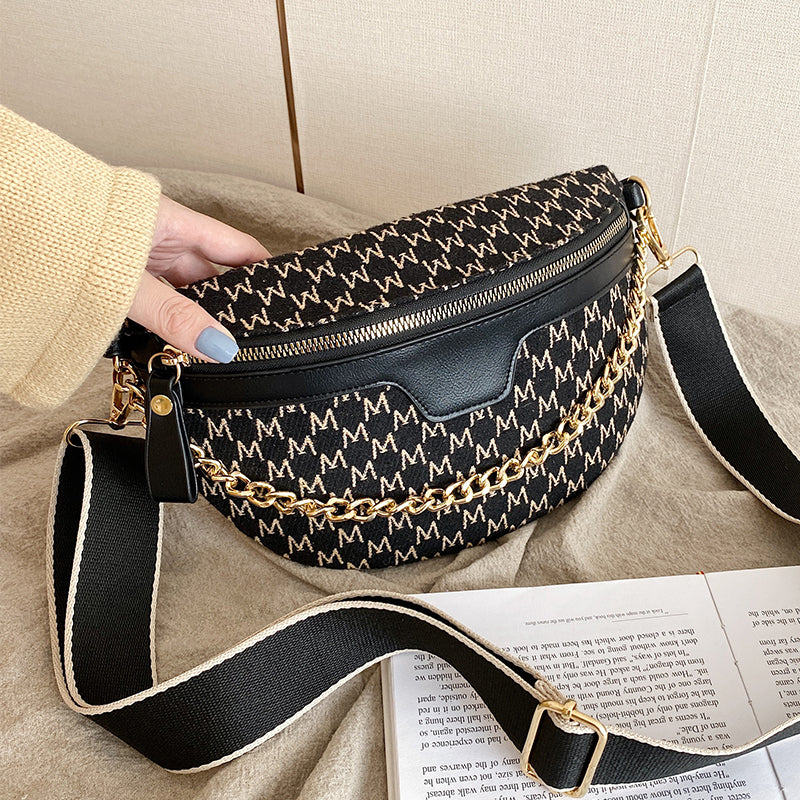 Women'S Wide Shoulder Strap Messenger Bag