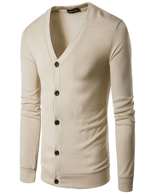Moderne enkel afslappet sweaterjakke til mænd