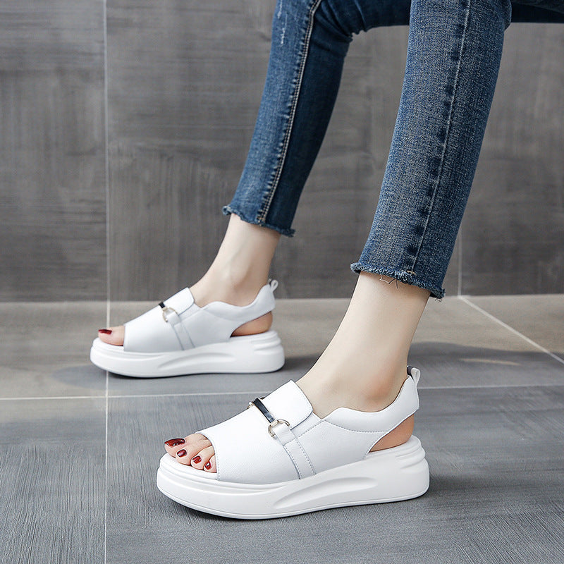 Fish Mouth Flat Women's Casual Sandals