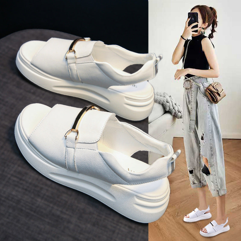 Fish Mouth Flat Women's Casual Sandals