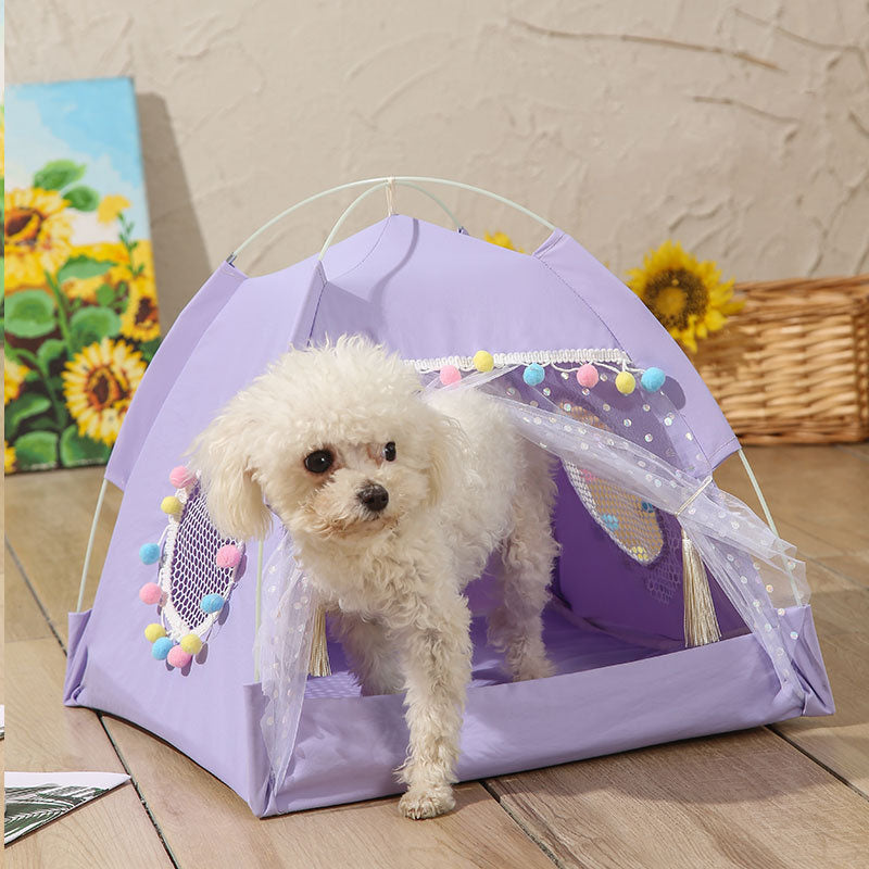 Foldable Small Anti-mosquito And Breathable Polyester Kennel Tent