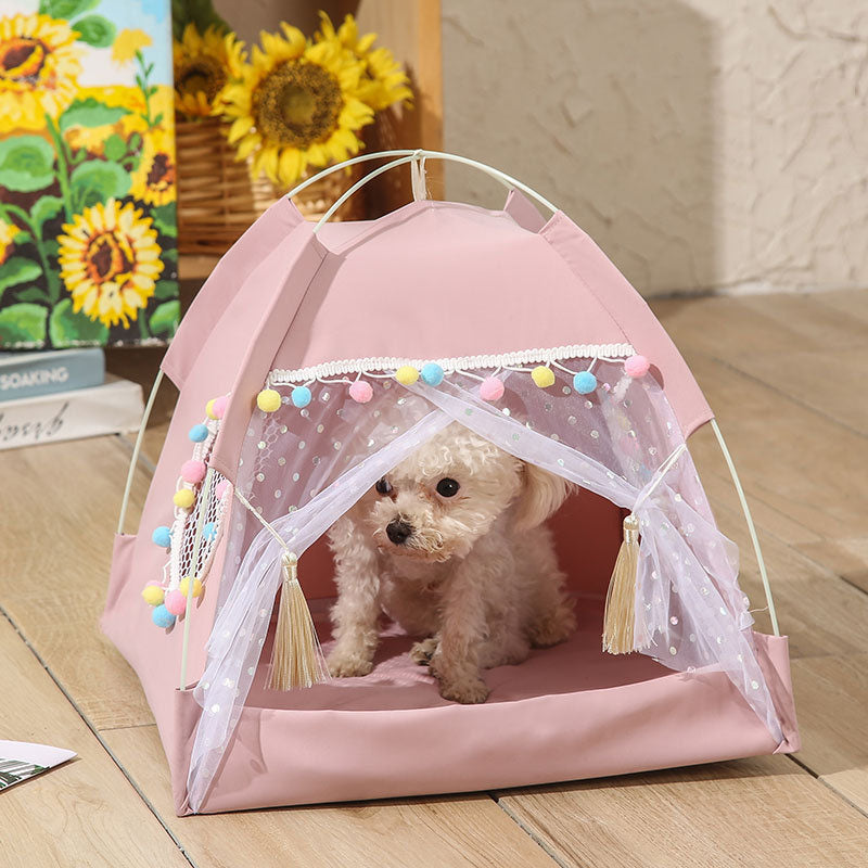 Foldable Small Anti-mosquito And Breathable Polyester Kennel Tent