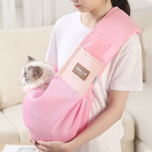 Fashion Simple One-shoulder Messenger Pet Bag