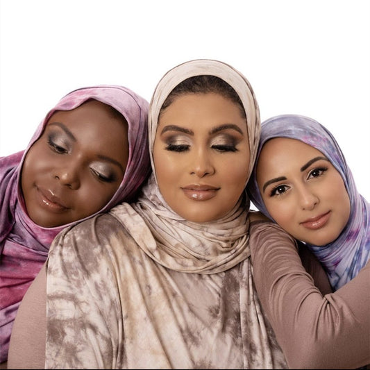 Cotton Modal Tie-dye Cotton Jersey Shawl Scarf Hijab