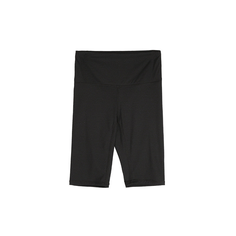 Thin Yoga Pants Sports Simple And Comfortable Pure Color Slim Shorts
