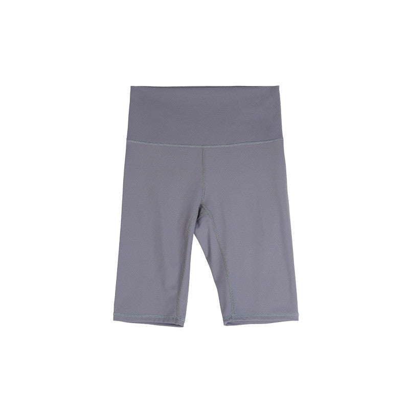 Thin Yoga Pants Sports Simple And Comfortable Pure Color Slim Shorts