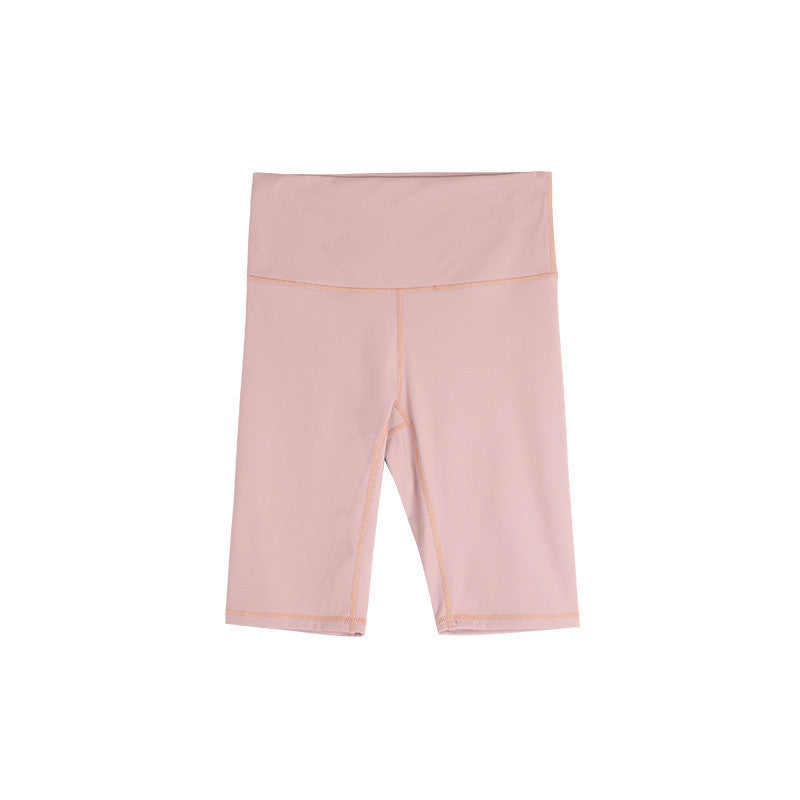 Thin Yoga Pants Sports Simple And Comfortable Pure Color Slim Shorts