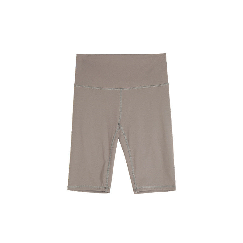 Thin Yoga Pants Sports Simple And Comfortable Pure Color Slim Shorts