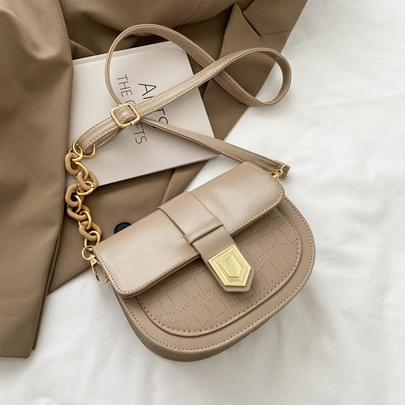 Small Bag Western Style Saddle Bag Trendy Fashion Wild Small  Messenger Bag Female Bag