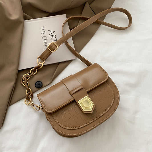Small Bag Western Style Saddle Bag Trendy Fashion Wild Small  Messenger Bag Female Bag