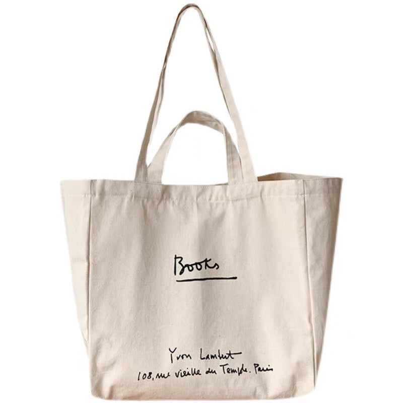 Single-Shoulder Dual-Use Large Capacity Canvas Bag