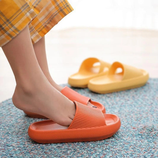 High-heeled EVA Platform Slippers Female Summer Home Bathroom Bath Sandals