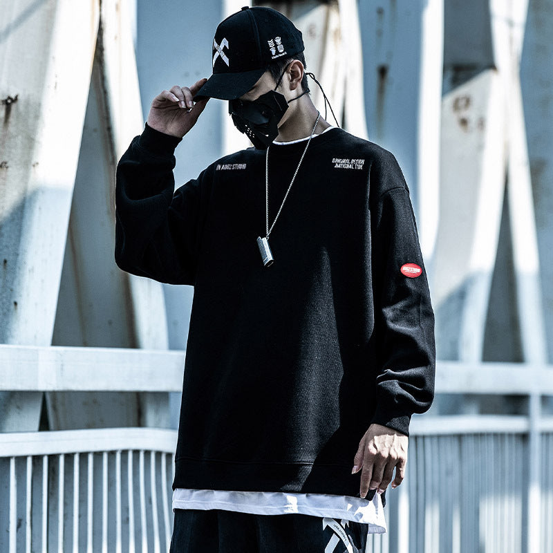National Tide Fake Two-piece Sweater Men