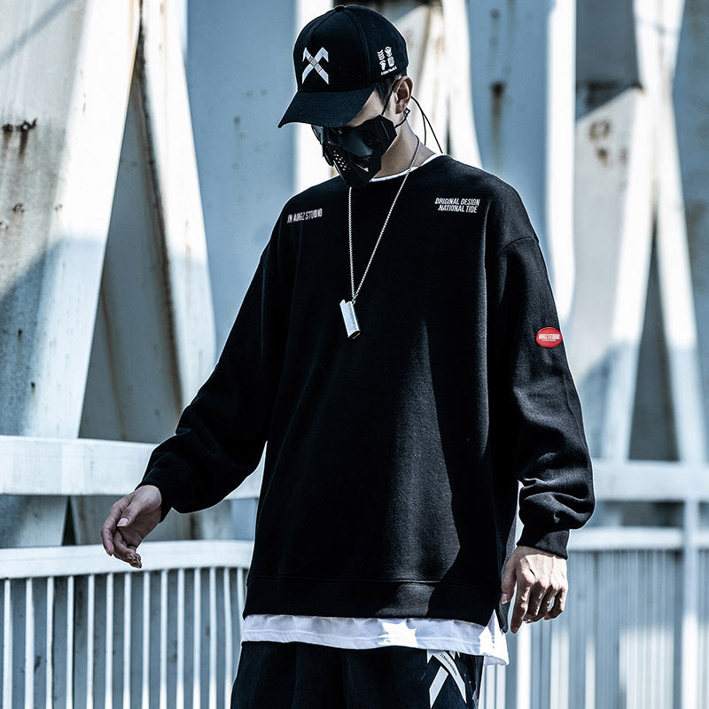 National Tide Fake Two-piece Sweater Men