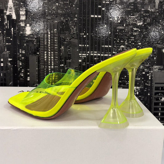 Transparent Crystal With Slippers Women Summer