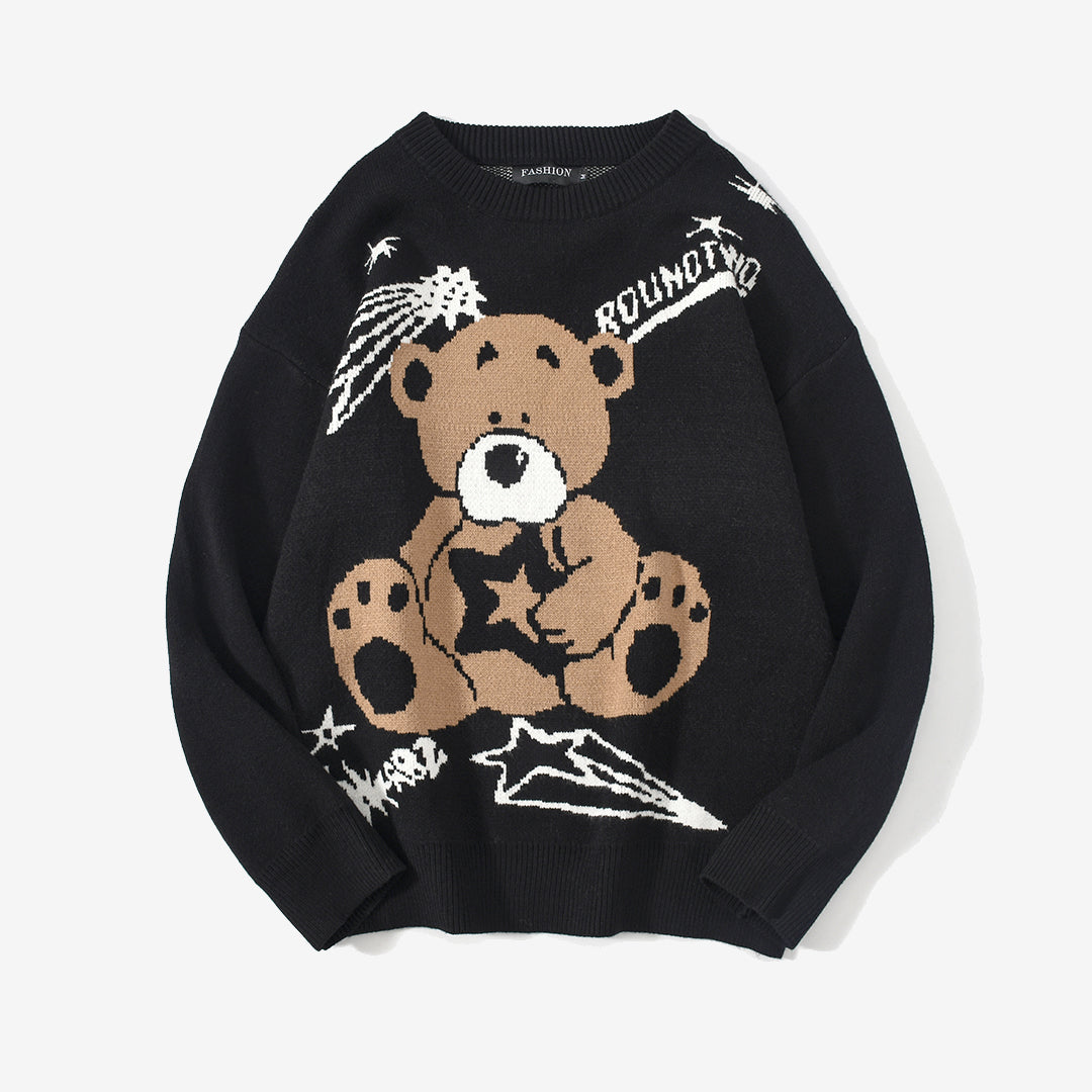 Trendy Net Red Bear Sweater Men And Women National Tide Brand