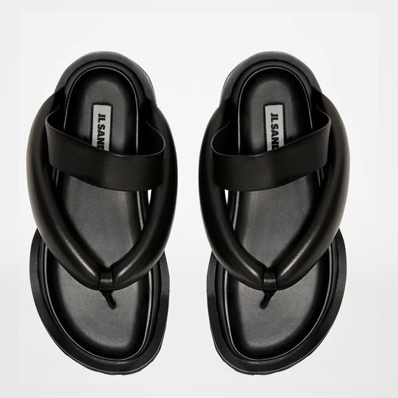 Sponge Cake Thick Bottom Flip Flops Sandals And Slippers Women